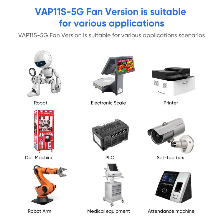VONETS VAP11S-5G Mini Wireless Bridge 900Mbp WiFi Repeater with 2 Antennas & Fan VONETS VAP11S-5G Mini Wireless Bridge 900Mbp WiFi Repeater with 2 Antennas & Fan